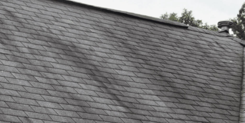 Topper Roofing black streaks on roof