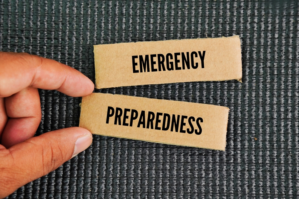Boxed,Paper,With,The,Words,Emergency,Preparedness.,Creating,A,Plan